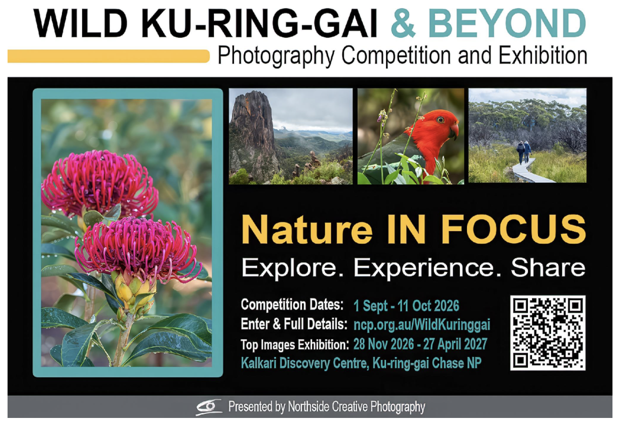 Wild Ku-ring-gai & Beyond Photo competition and Exhibition’. Wild Ku-ring-gai & Beyond Photo competition and Exhibition’ flyer